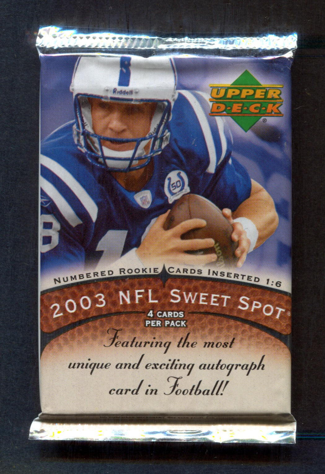 2003 Upper Deck Sweet Spot Football Unopened Pack (Hobby) (4)