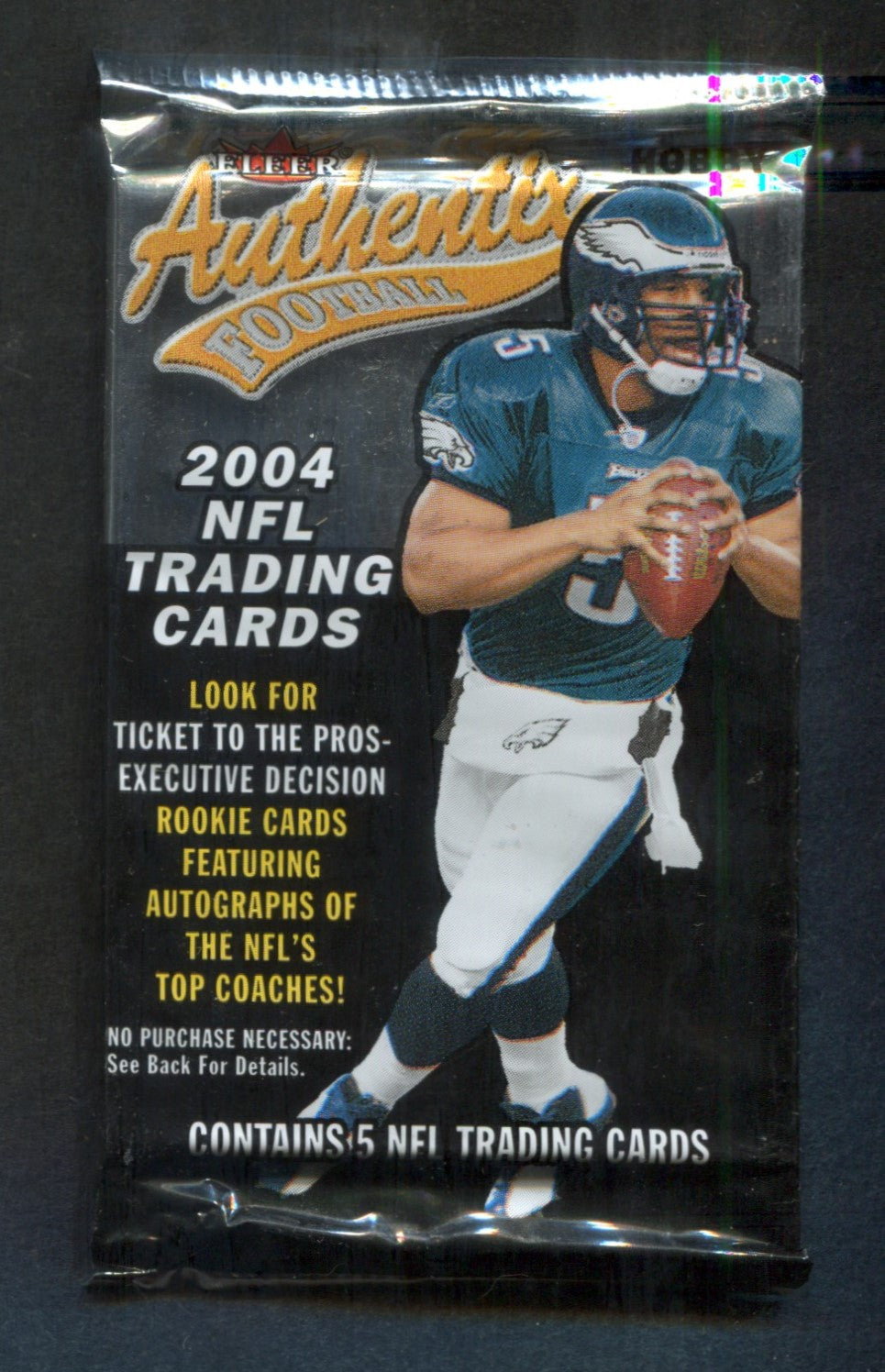2004 Fleer Authentix Football Unopened Pack (Hobby) (5)