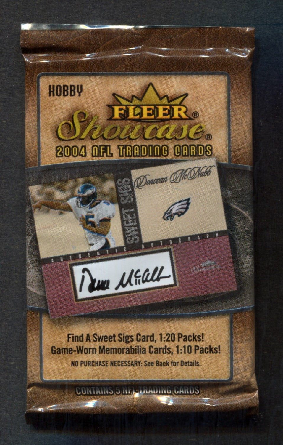 2004 Fleer Showcase Football Unopened Pack (Hobby) (5)