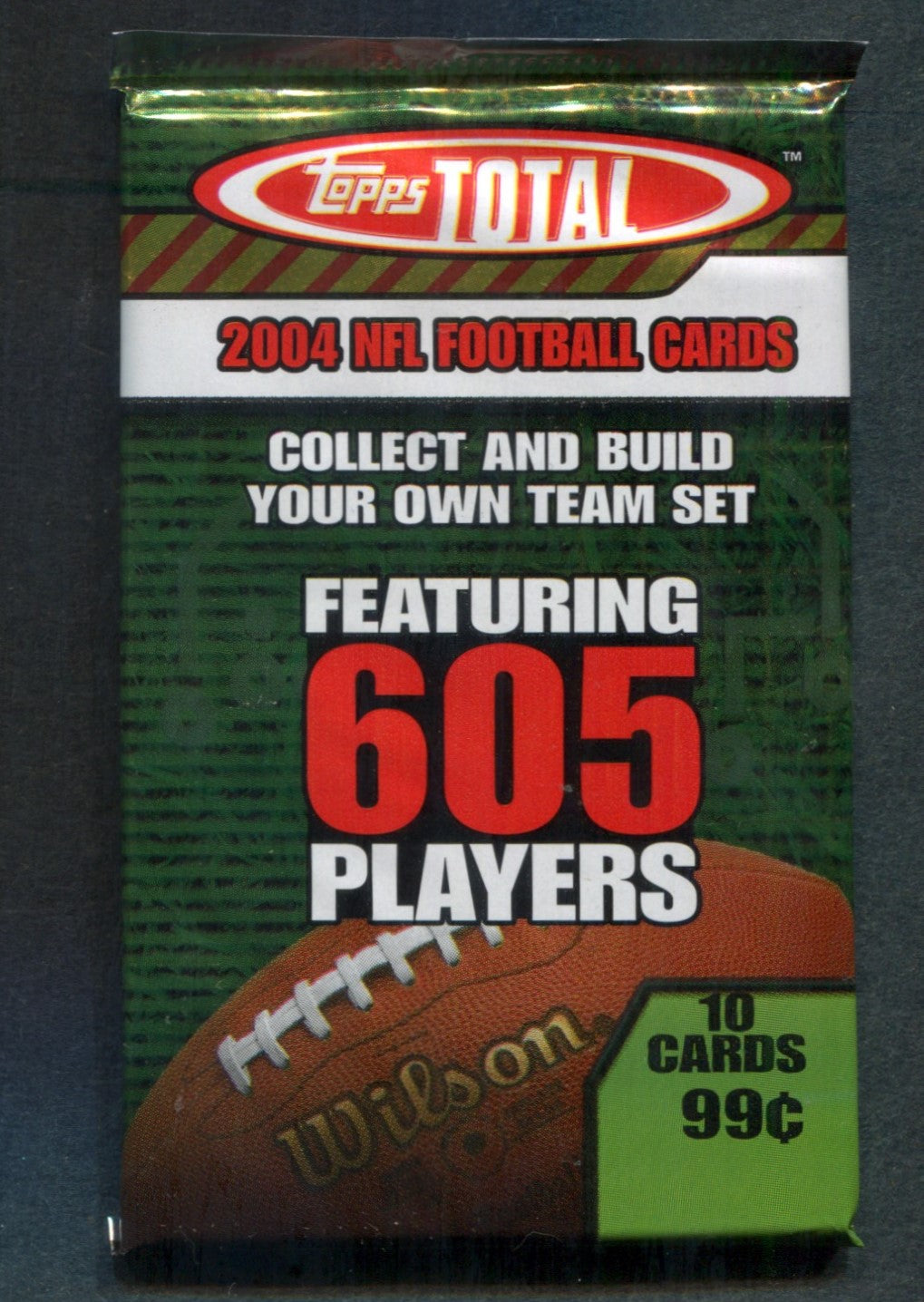 2004 Topps Total Football Unopened Pack (Retail) (Pre-Priced) (10)