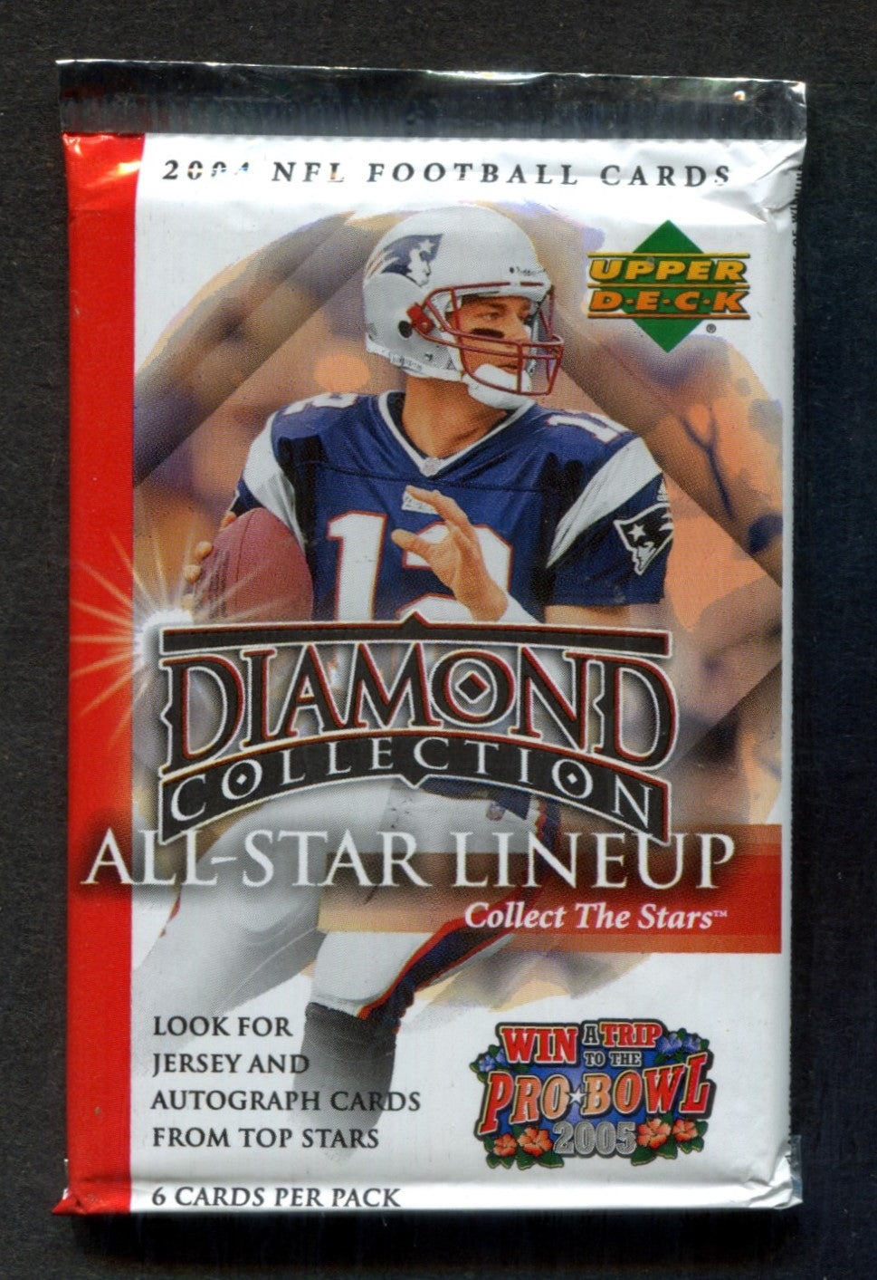 2004 Upper Deck Diamond Collection Football Unopened Pack (6)