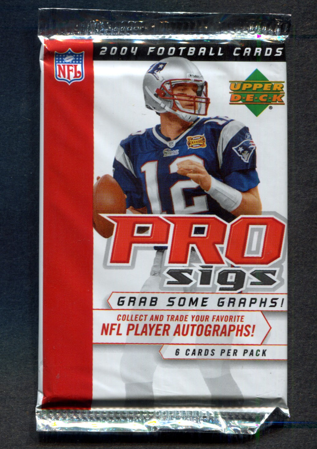 2004 Upper Deck Pro Sigs Football Unopened Pack (6)