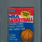 1986 1986/87 Fleer Basketball Unopened Wax Pack PSA 7 (Ewing Top) (Jordan Sticker Back) (*1664)