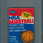 1986 1986/87 Fleer Basketball Unopened Wax Pack PSA 8 (Olajuwon Top) (*1600)