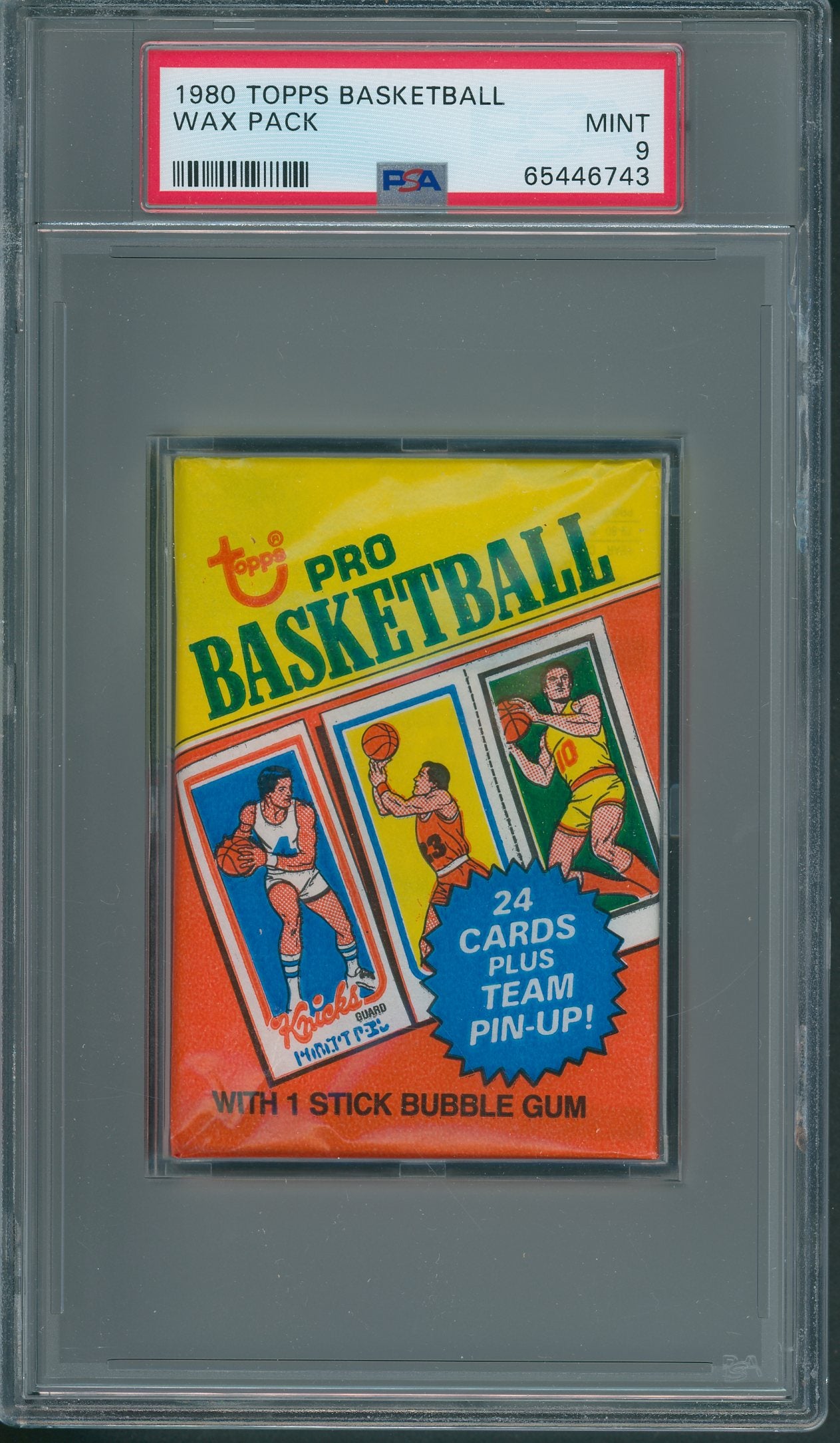 1980 1980/81 Topps Basketball Unopened Wax Pack PSA 9 (*6743)