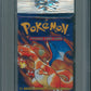 1999 WOTC Pokemon Base Unopened Foil Long Pack Charizard PSA 8 (*8209)