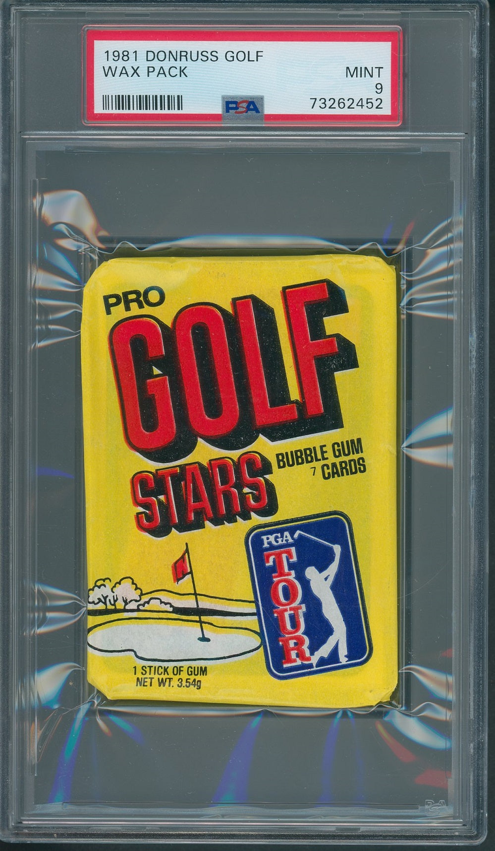 1981 Donruss Pro Golf Stars Unopened Wax Pack PSA 9