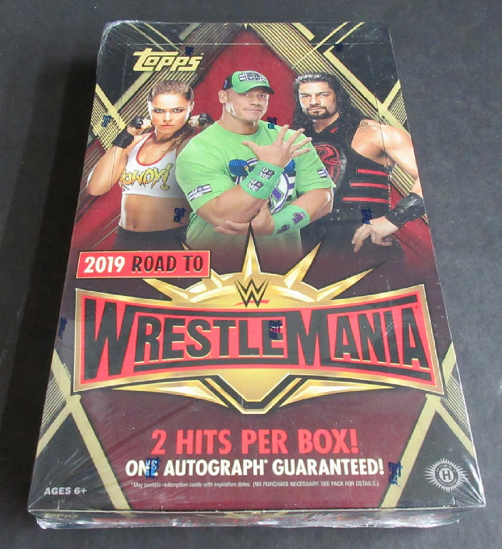 2019 Topps WWE Wrestling Road to Wrestlemania Box (Hobby)