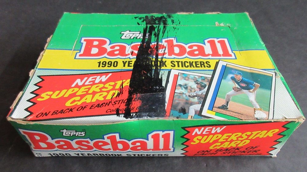 1990 Topps Baseball Yearbook Stickers Unopened Box