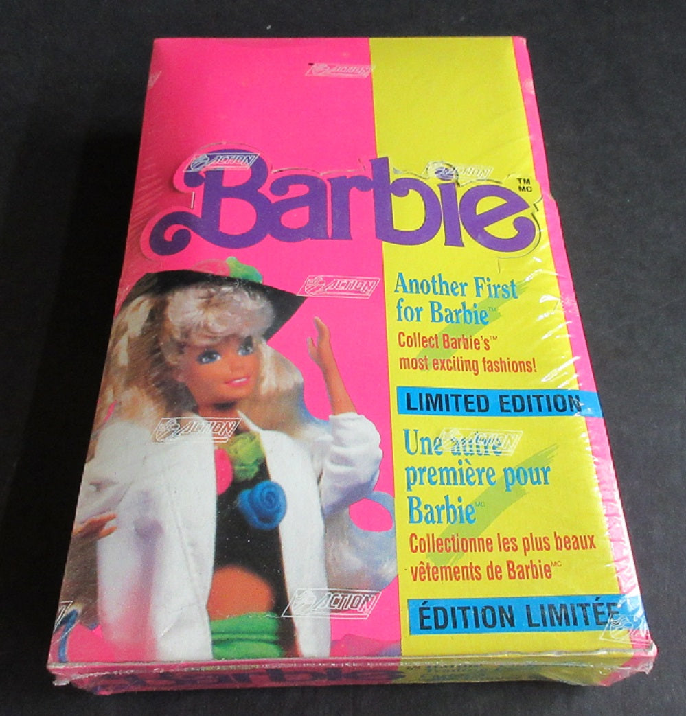 1991 Action Barbie Collectible Cards Box (Canada)