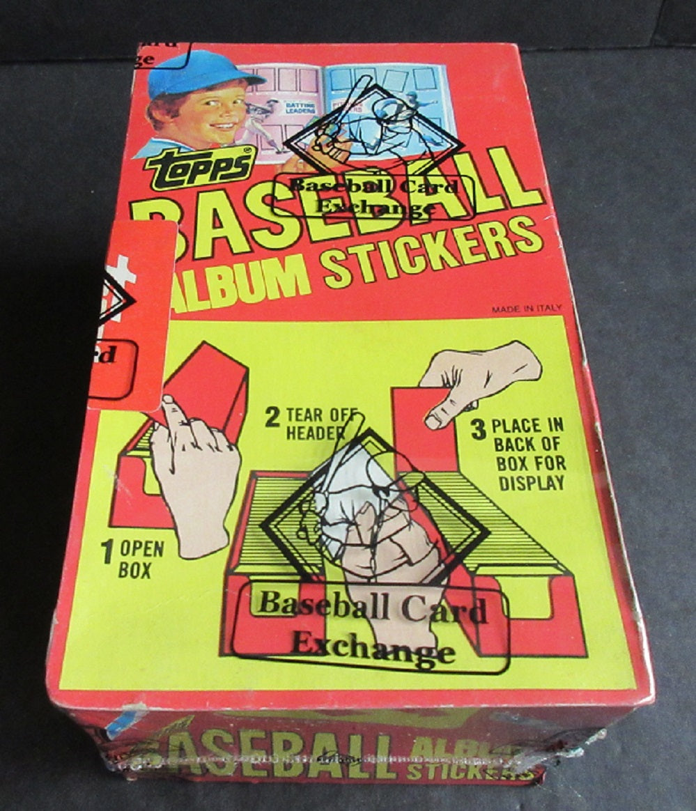 1982 Topps Baseball Unopened Album Stickers Box (BBCE) (Read)