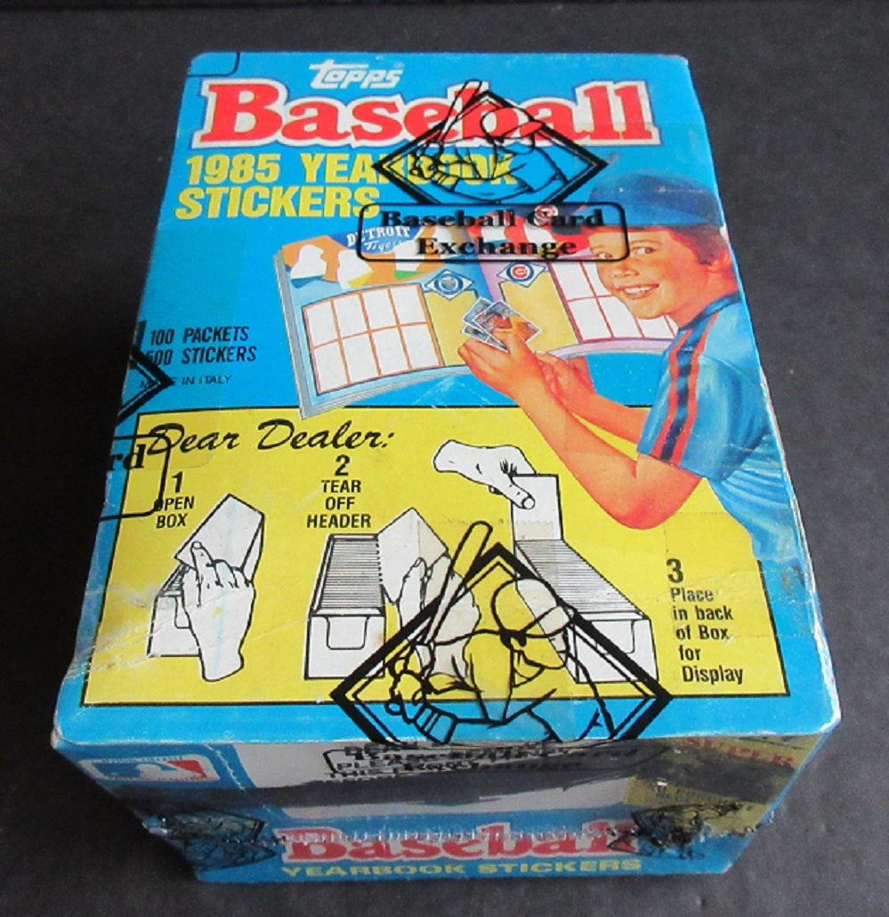 1985 Topps Baseball Unopened Yearbok Stickers Box (BBCE) (Read)