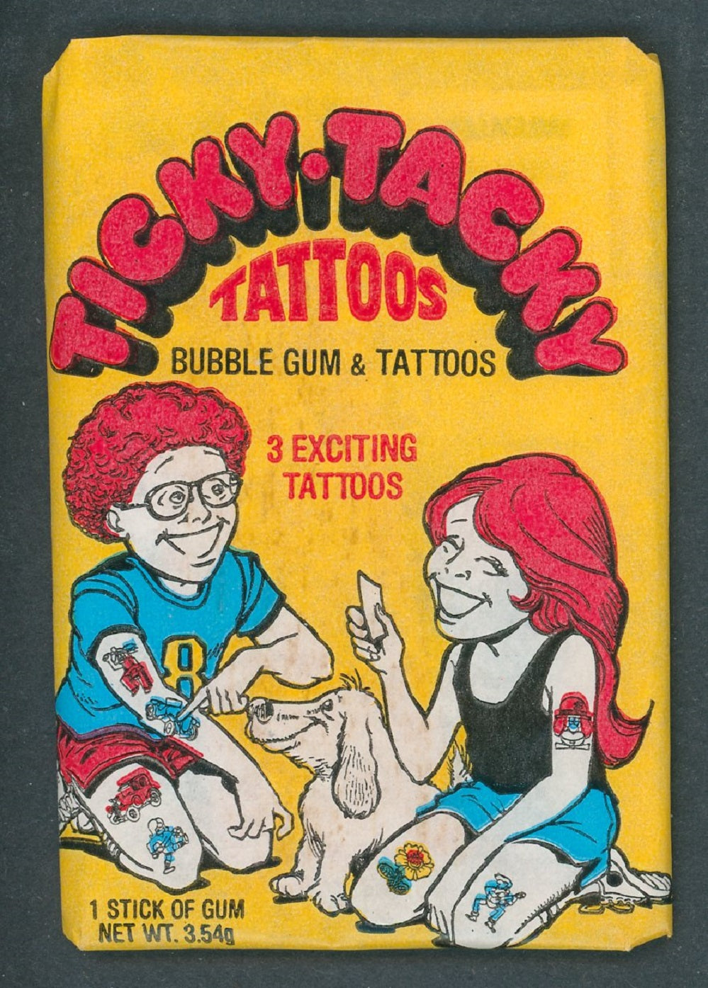 1971 Donruss Ticky Tacky Tattoos Unopened Wax Pack