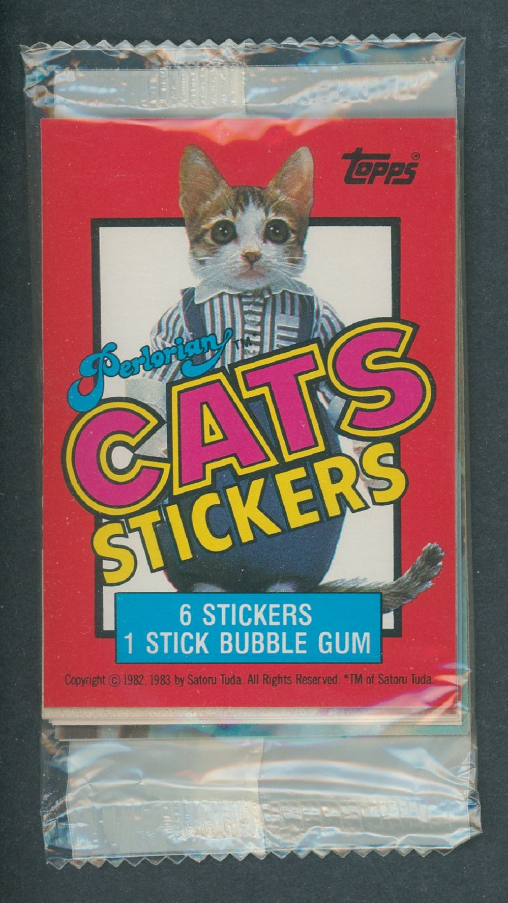 1983 Topps Perlorian Cats Unopened Stickers Pack