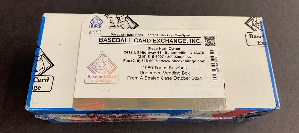 1980 Topps Baseball Unopened Vending Box (FASC)