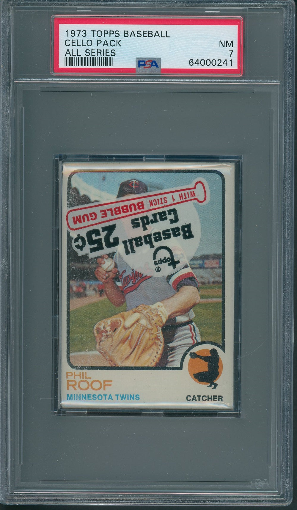 1973 Topps Baseball Unopened All Series Cello Pack PSA 7 *0241