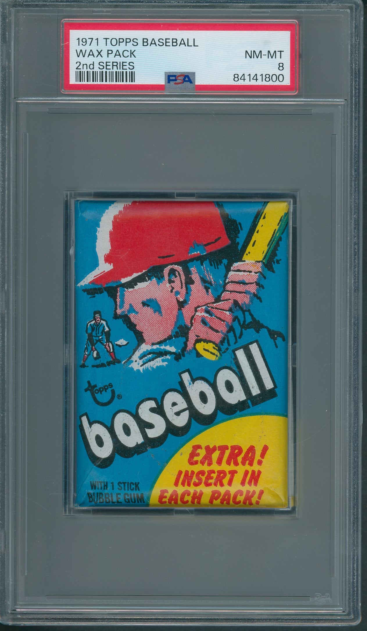 1971 Topps Baseball Unopened 2nd Series Wax Pack PSA 8 *1800