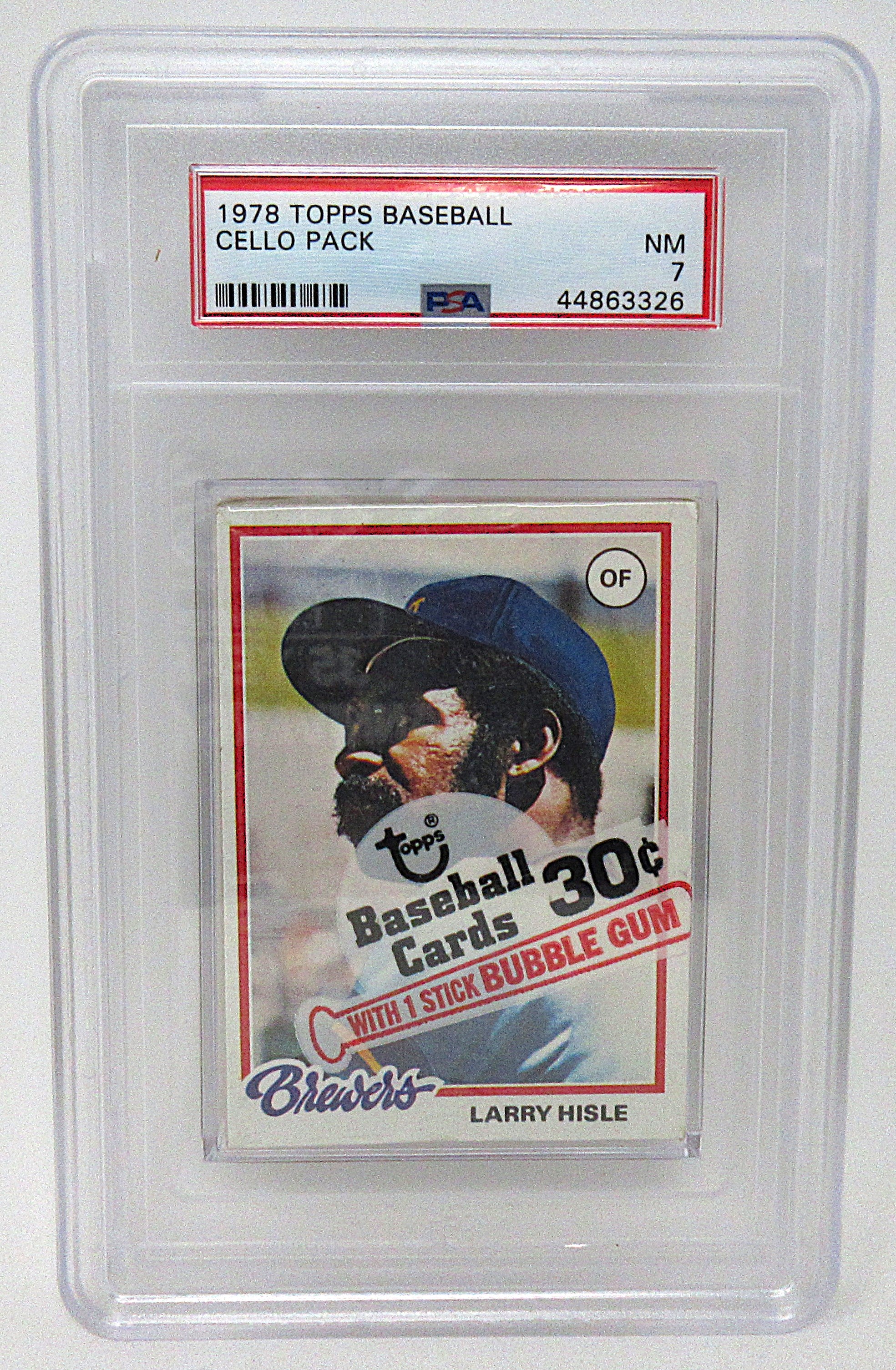 1978 Topps Baseball Unopened Cello Pack PSA 7 *3326