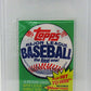 1981 Topps Baseball Unopened Wax Pack PSA 7