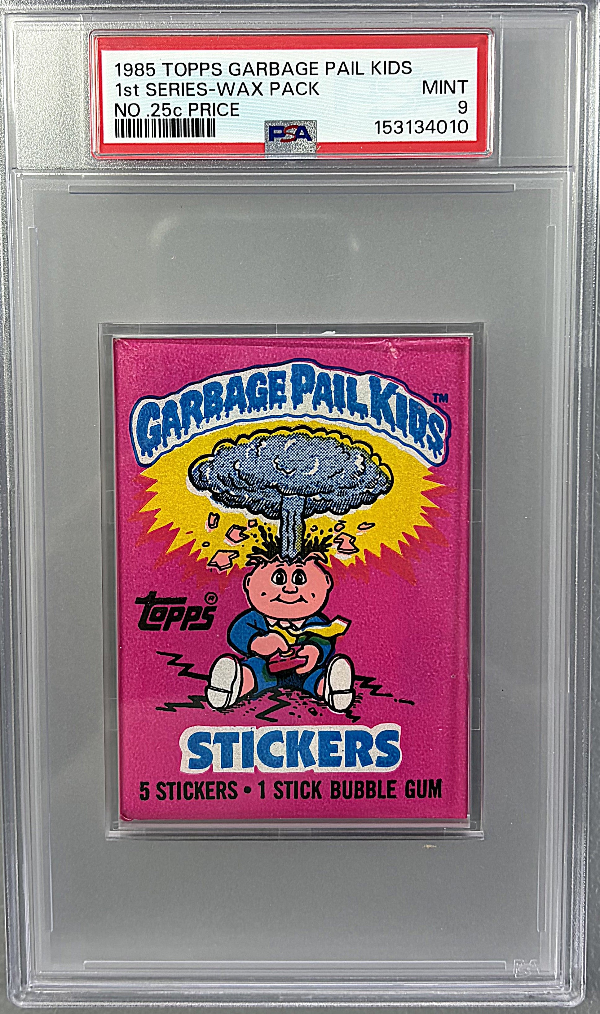 1985 Topps Garbage Pail Kids Unopened 1st Series Wax Pack PSA 9 (w/o Price)