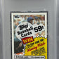 1984 Topps Baseball Unopened Cello Pack PSA 9 D. Strawberry RC Top *3995