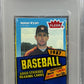 1987 Fleer Baseball Unopened Cello Pack PSA 9 N. Ryan Top *4005