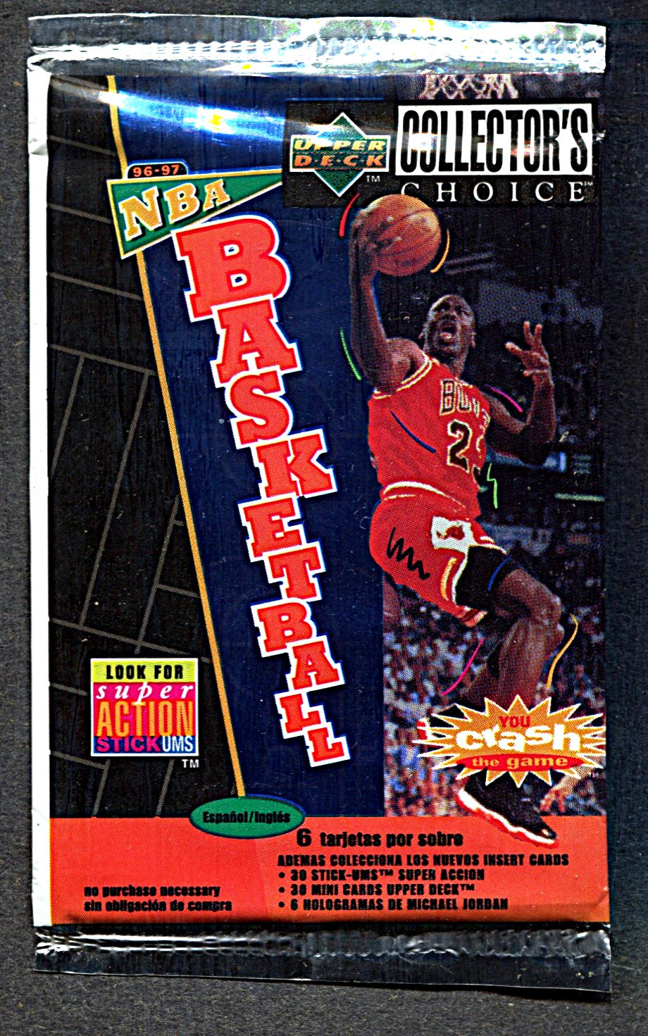 1996/97 Upper Deck Collector's Choice Basketball Unopened Pack (Spanish) (6)