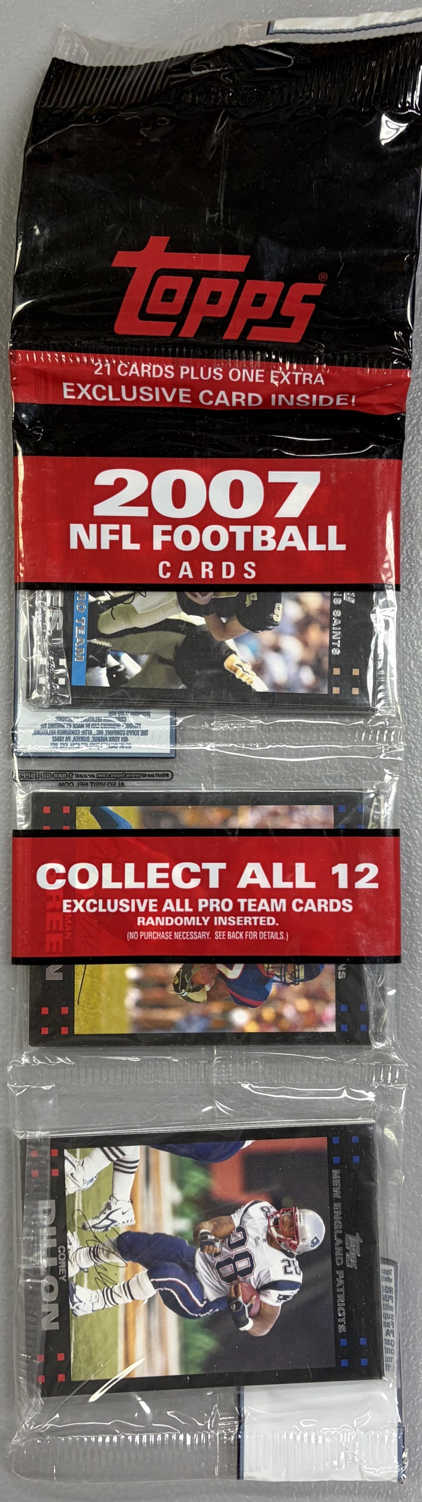 2007 Topps Football Unopened Rack Pack (22)