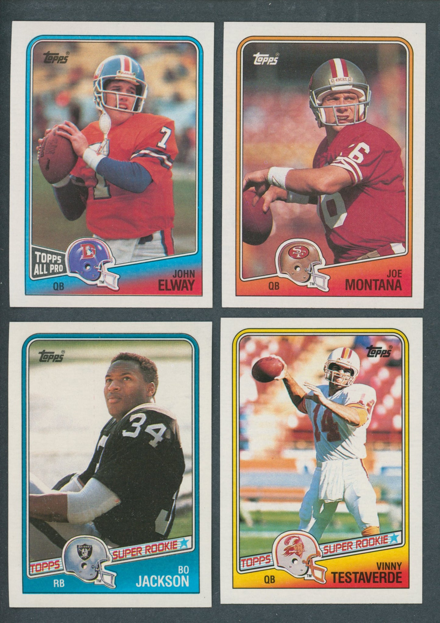 1988 Topps Football Complete Set NM/MT (396) (Set #1) (23-16)