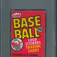1982 Fleer Baseball Unopened Wax Pack PSA 9