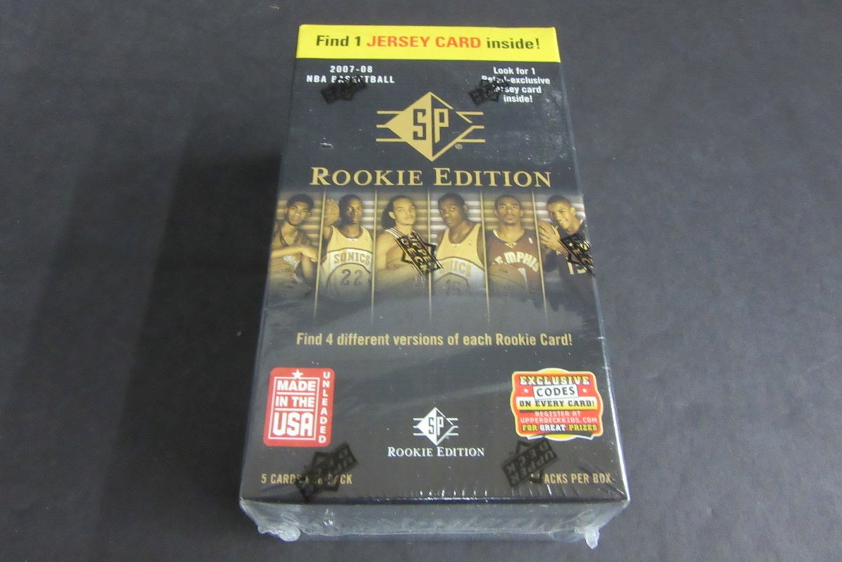 2007/08 Upper Deck SP Rookie Edition Basketball Blaster Box (Retail) (7/5 plus jersey card)