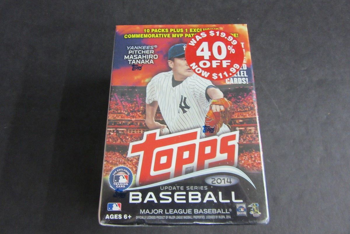 2014 Topps Update Series Baseball Blaster Box (10/8 plus Patch card)