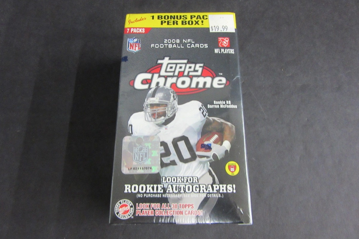 2008 Topps Chrome Football Blaster Box (7/4)