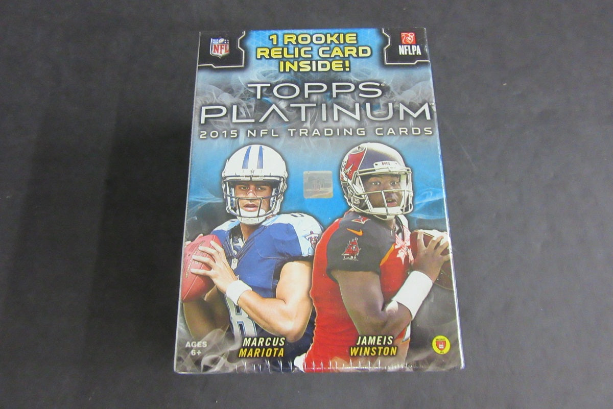 2015 Topps Platinum Football Blaster Box (7/4)