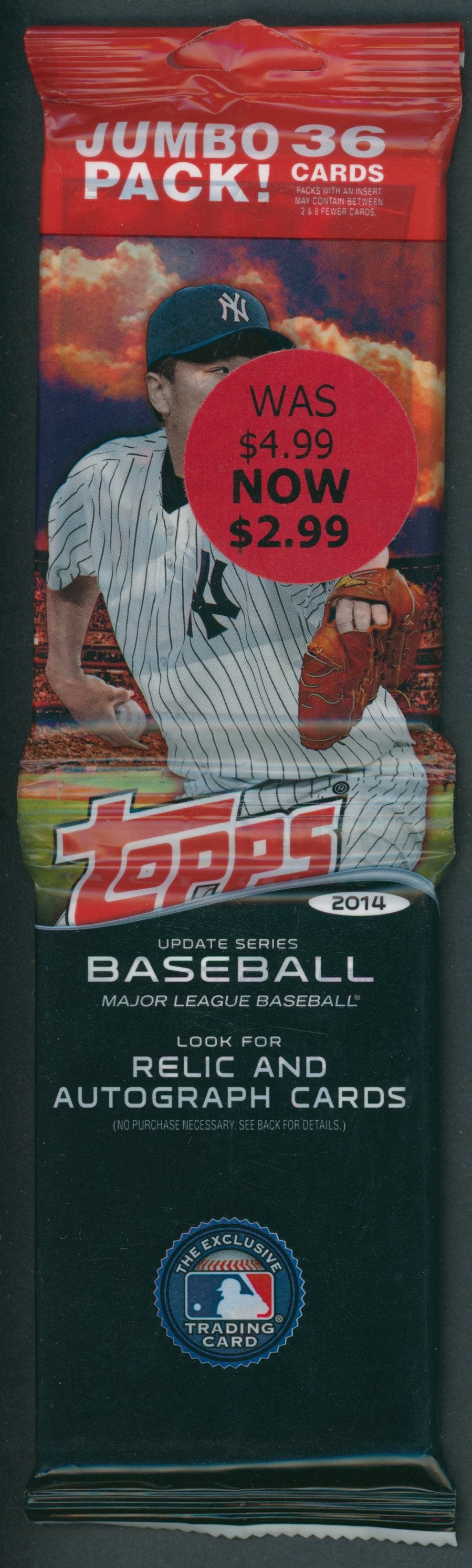 2014 Topps Baseball Unopened Update Series Jumbo Pack (36)