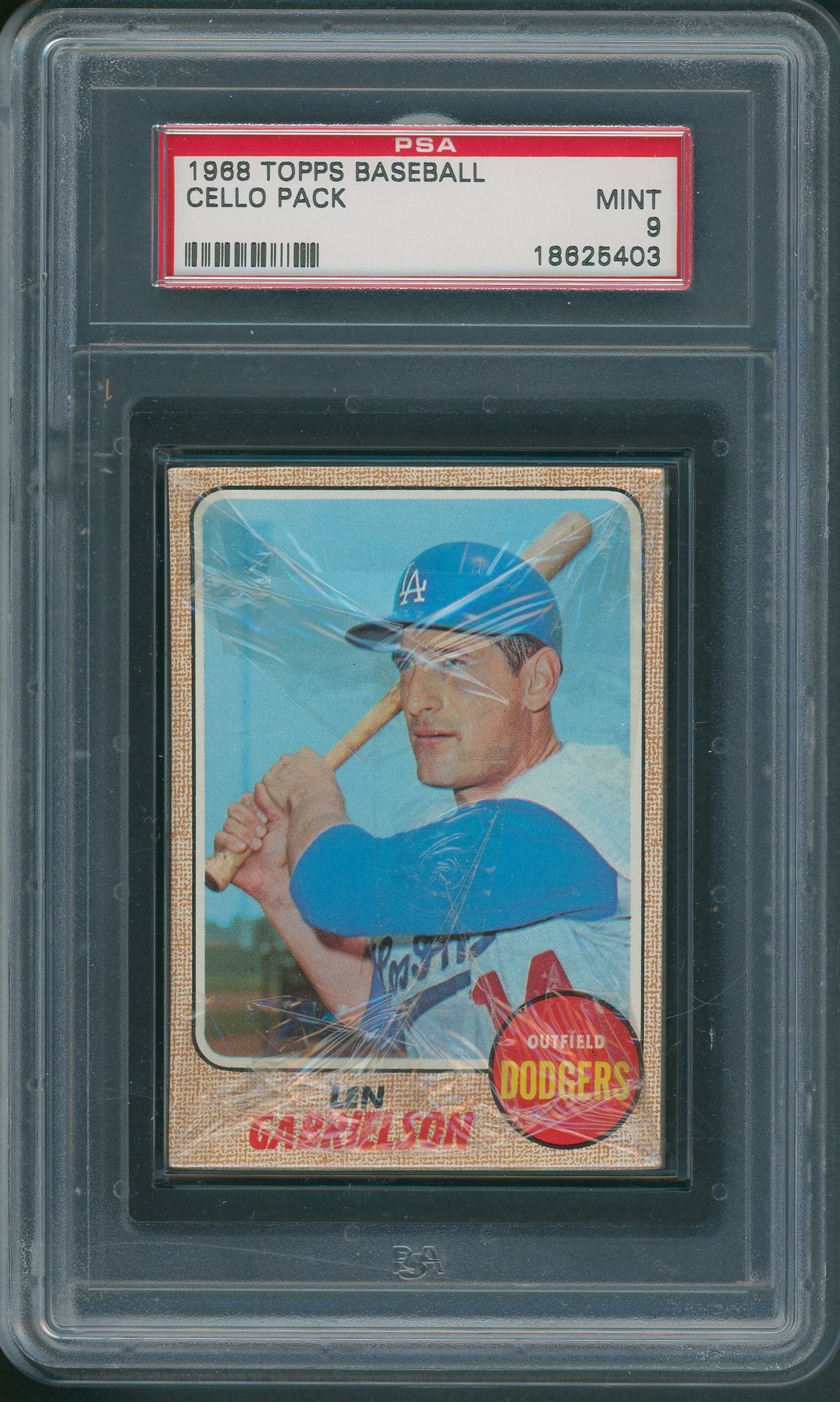 1968 Topps Baseball Unopened Cello Pack PSA 9