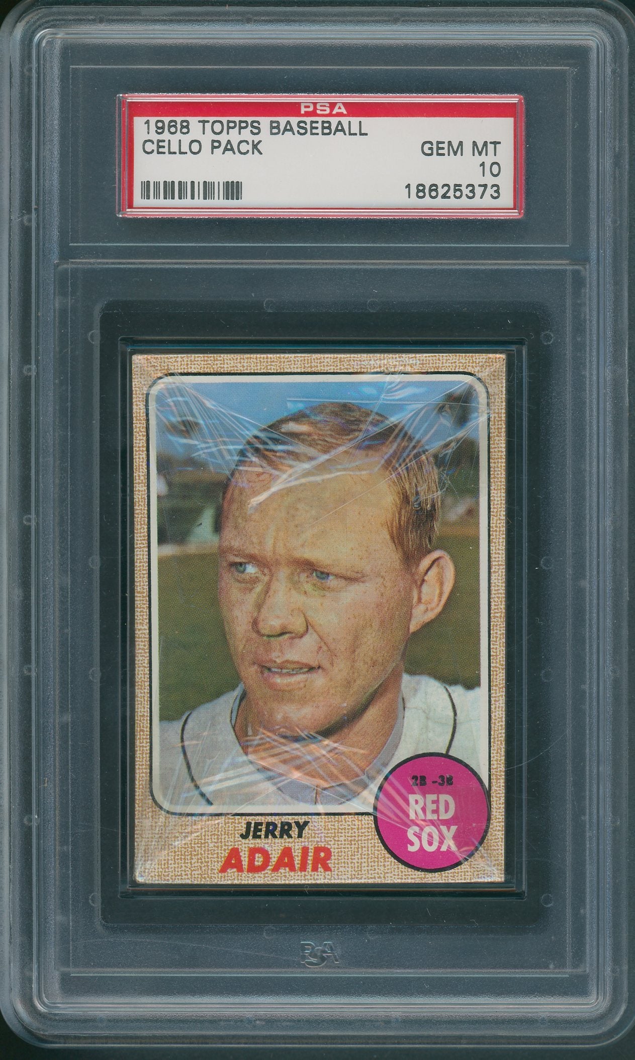 1968 Topps Baseball Unopened Cello Pack PSA 10