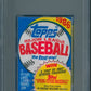 1986 Topps Baseball Unopened Wax Pack PSA 9