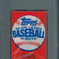 1985 Topps Baseball Unopened Wax Pack (No Date) PSA 9