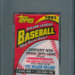 1991 Topps Baseball Unopened Wax Pack PSA 10