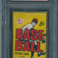 1968 Topps Baseball Unopened Wax Pack 1st Series PSA 8