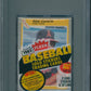 1985 Fleer Baseball Unopened Cello Pack PSA 9 Rod Carew Top *0445