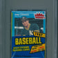 1987 Fleer Baseball Unopened Cello Pack PSA 9 Canseco Top *0463