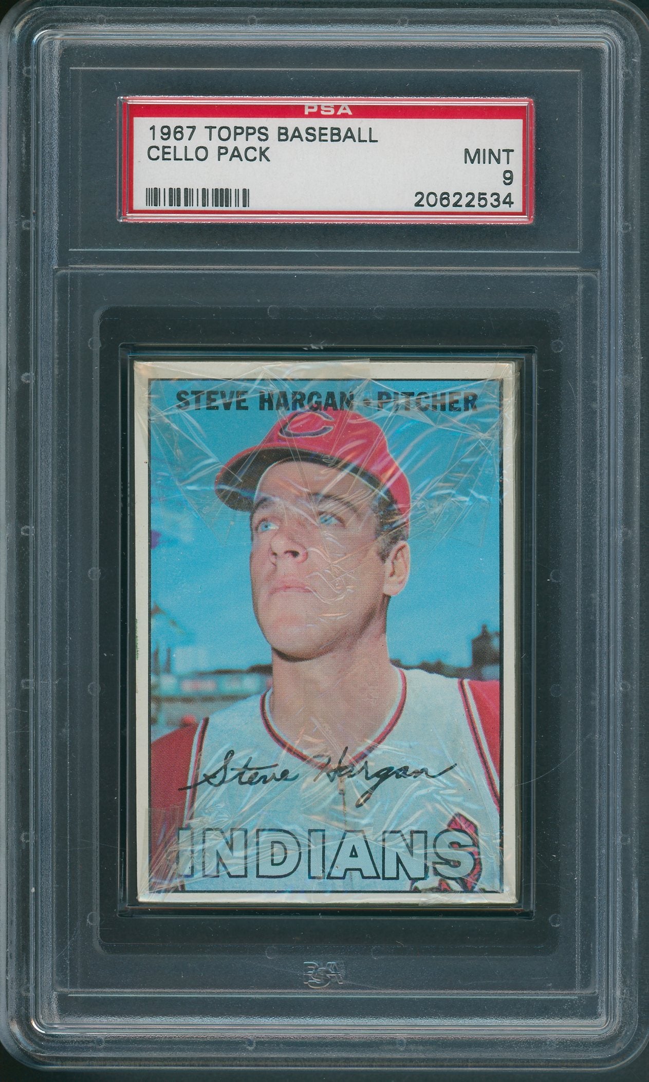 1967 Topps Baseball Unopened Cello Pack PSA 9