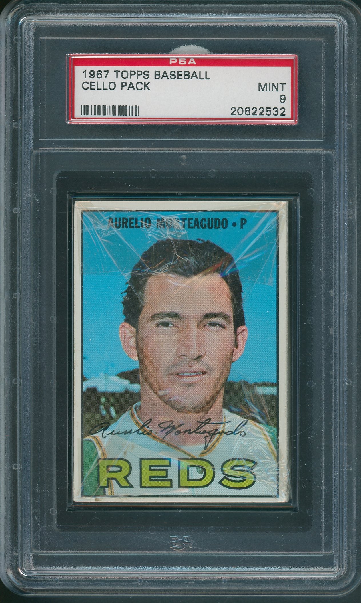 1967 Topps Baseball Unopened Cello Pack PSA 9