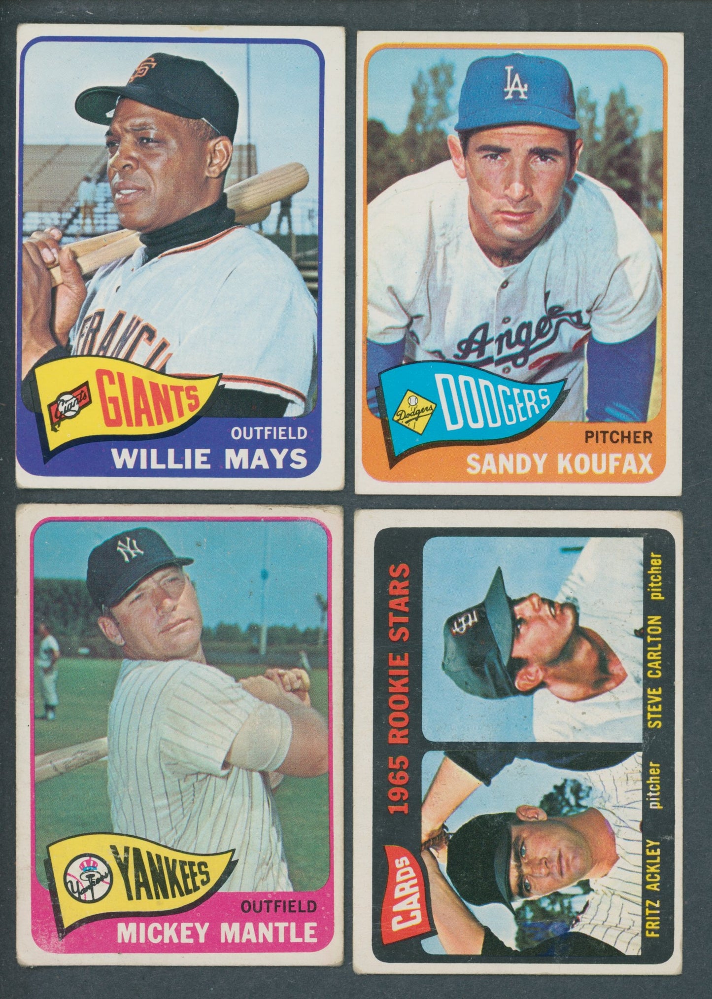 1965 Topps Baseball Complete Set (598) EX (Mantle Poor) (#1)