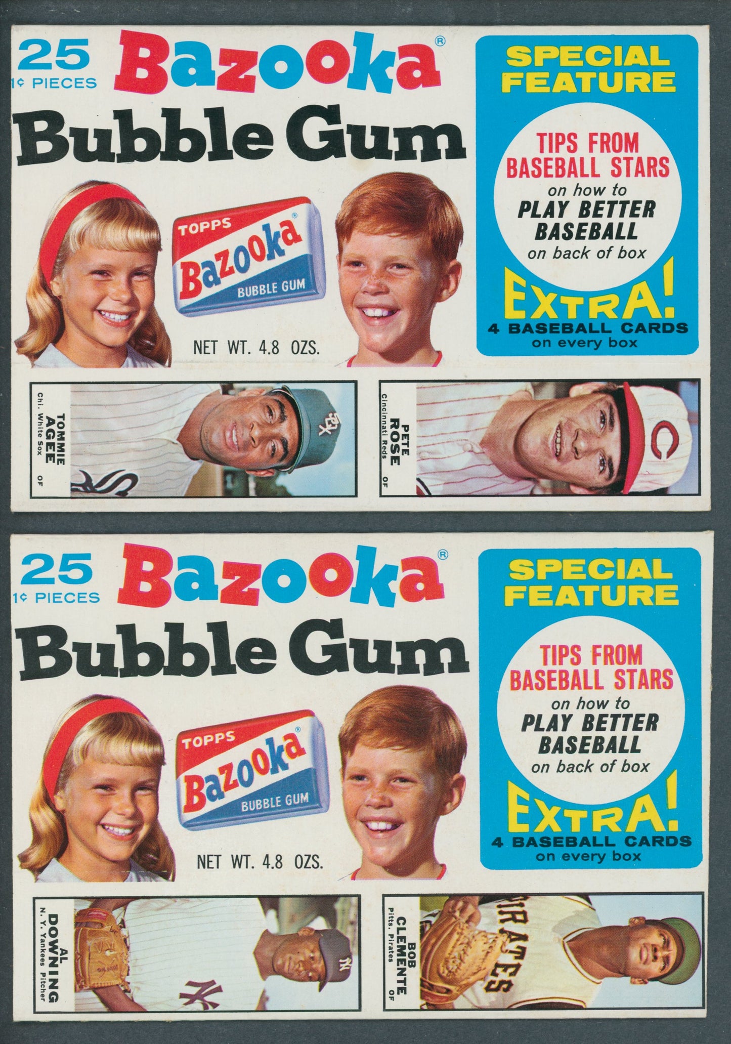 1968 Bazooka Baseball Complete Set (60) (15 Panels)