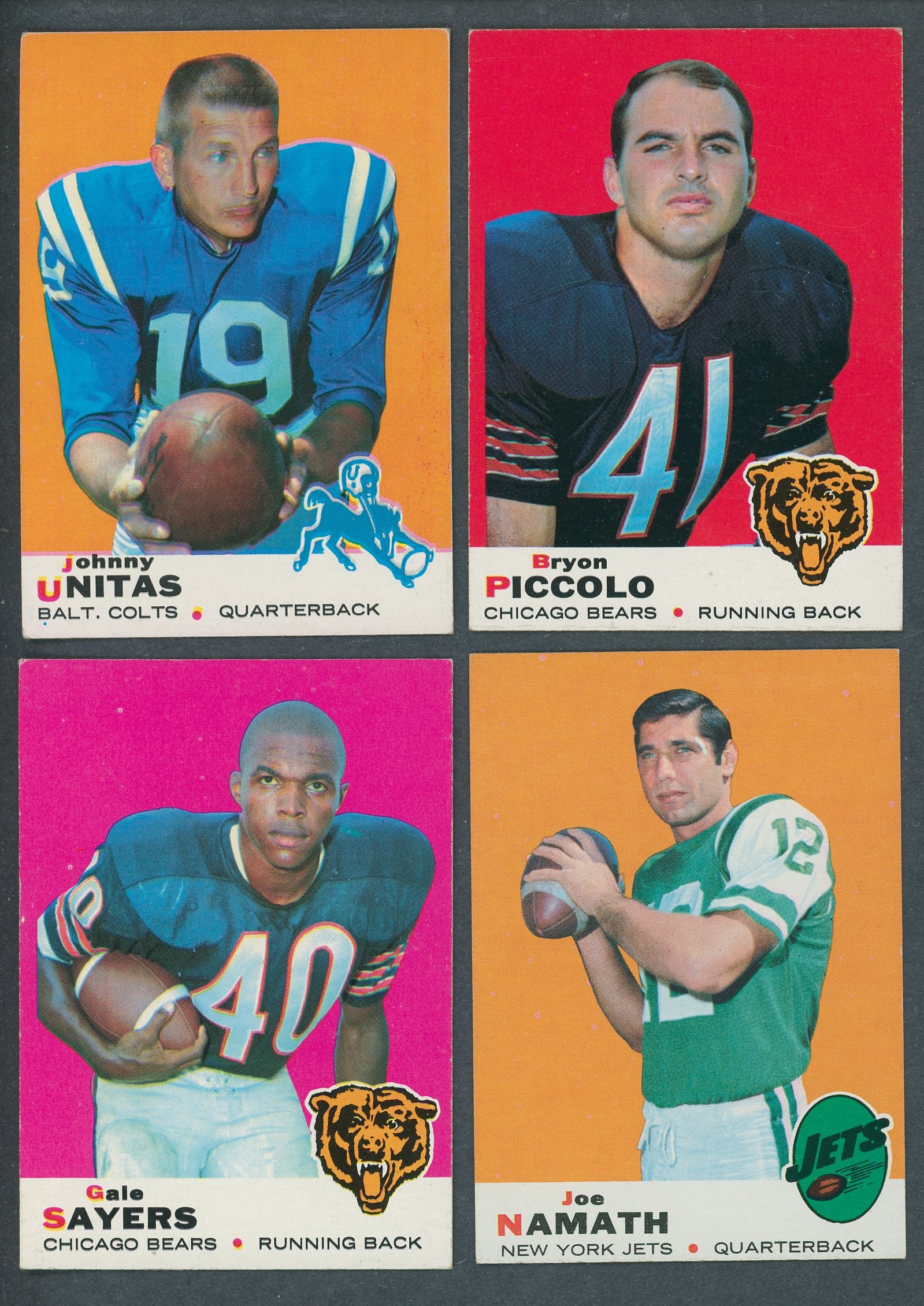 1969 Topps Football Near Set (261/263) NM