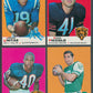 1969 Topps Football Near Set (261/263) NM