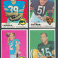 1969 Topps Football Near Set (261/263) NM